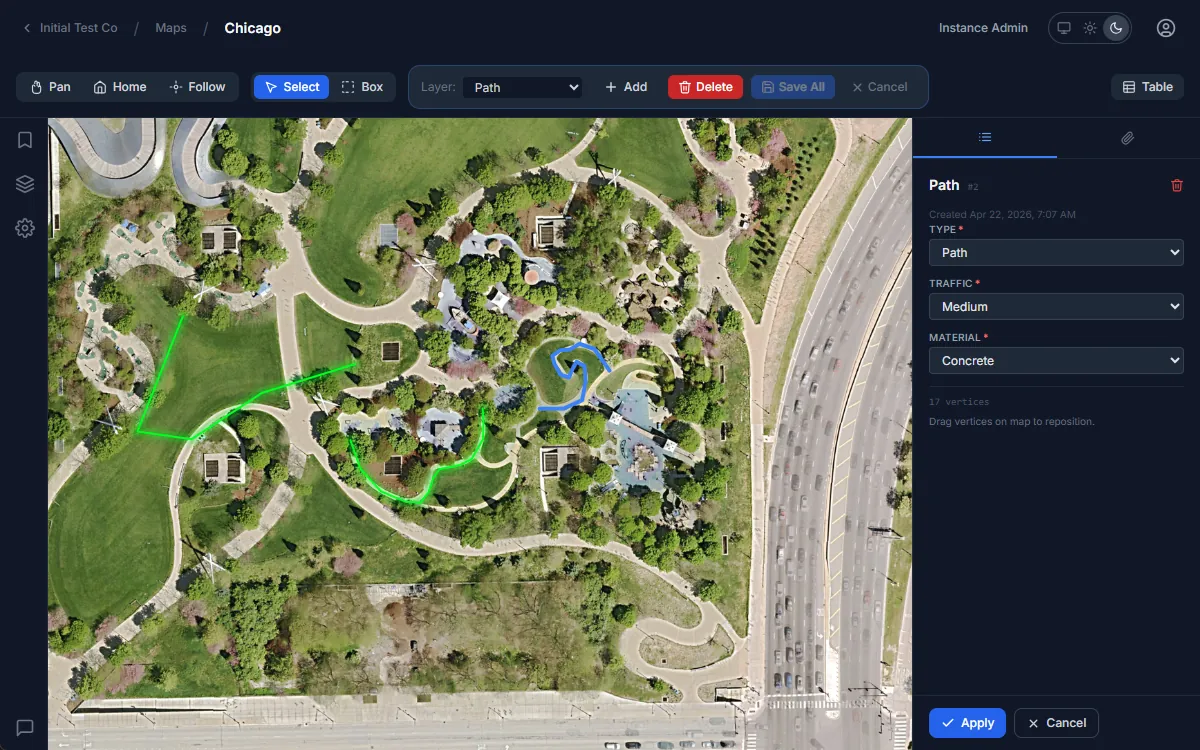 Rillium Maps - custom data collection form