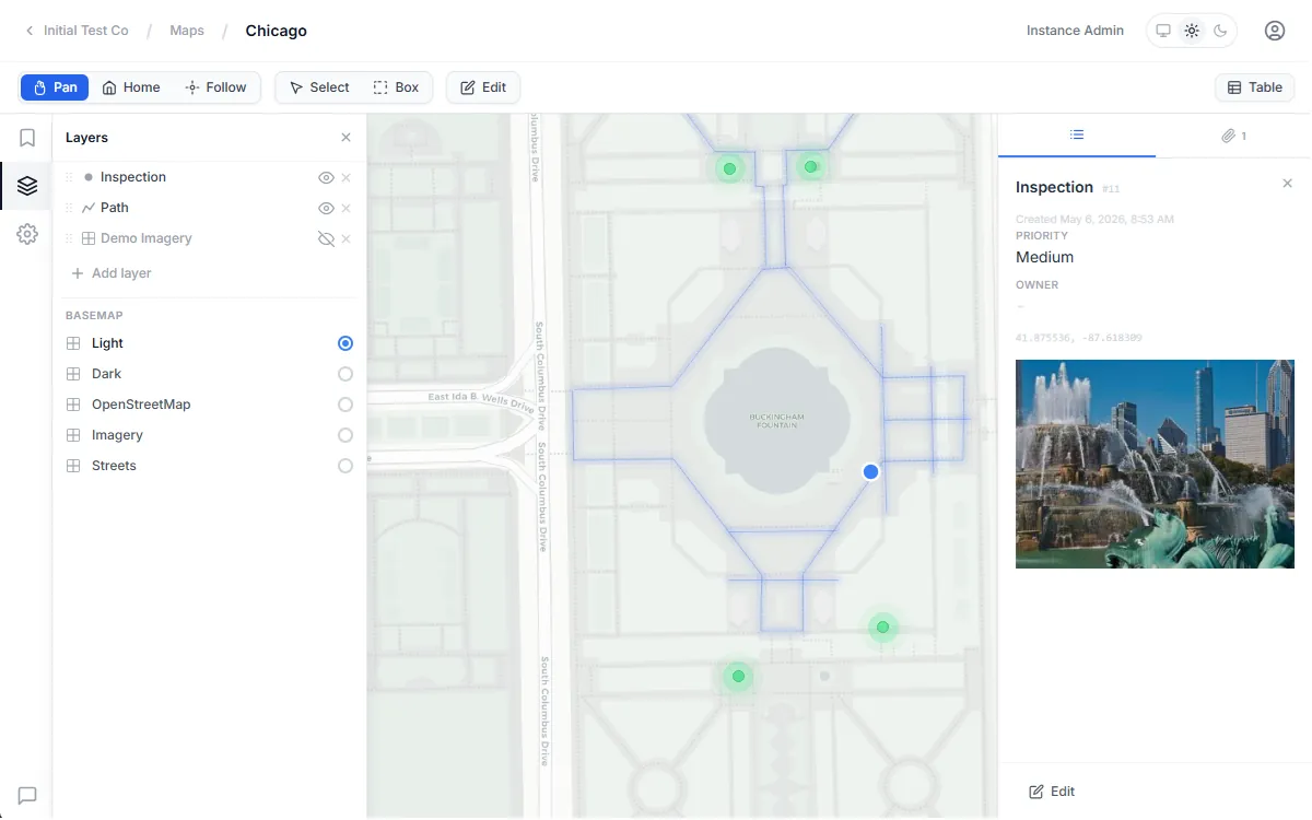 Rillium Maps - interactive map view